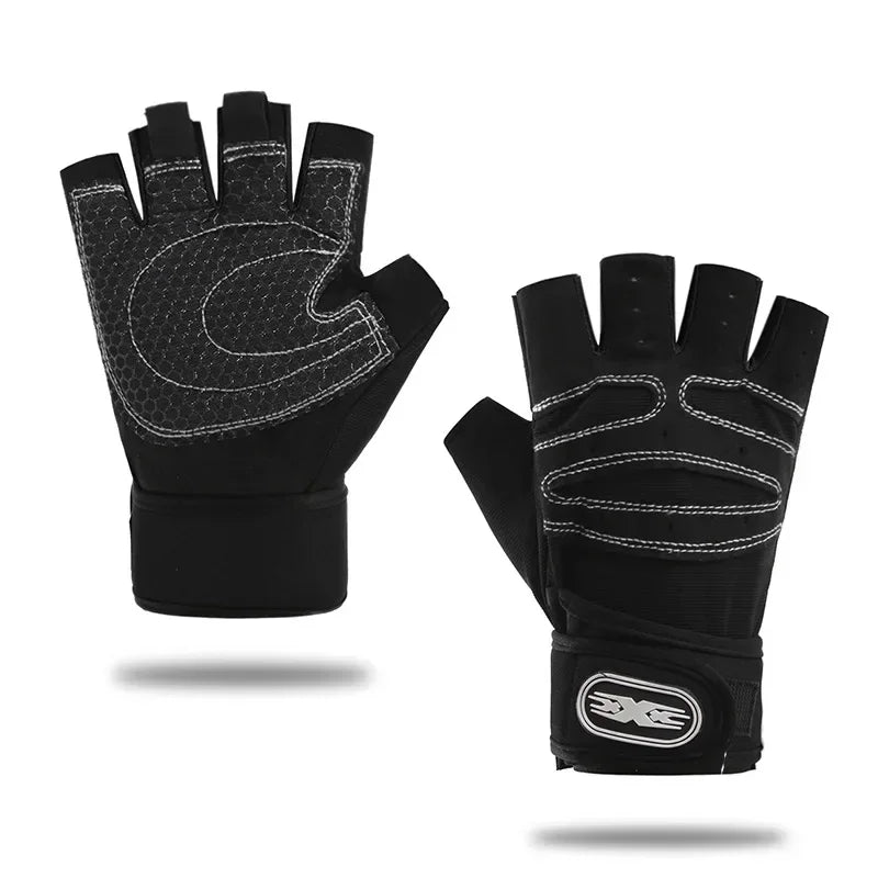 Fingerless Weightlifting Gloves