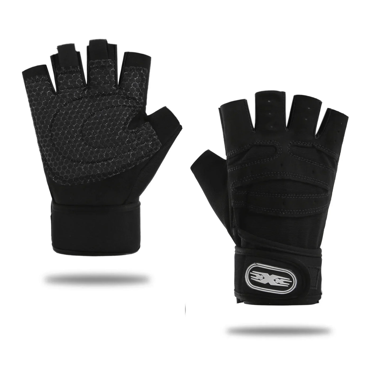 Fingerless Weightlifting Gloves
