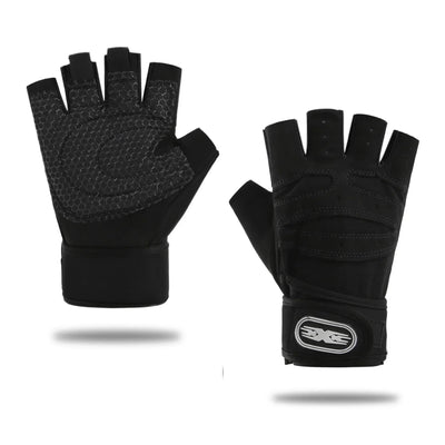 Fingerless Weightlifting Gloves