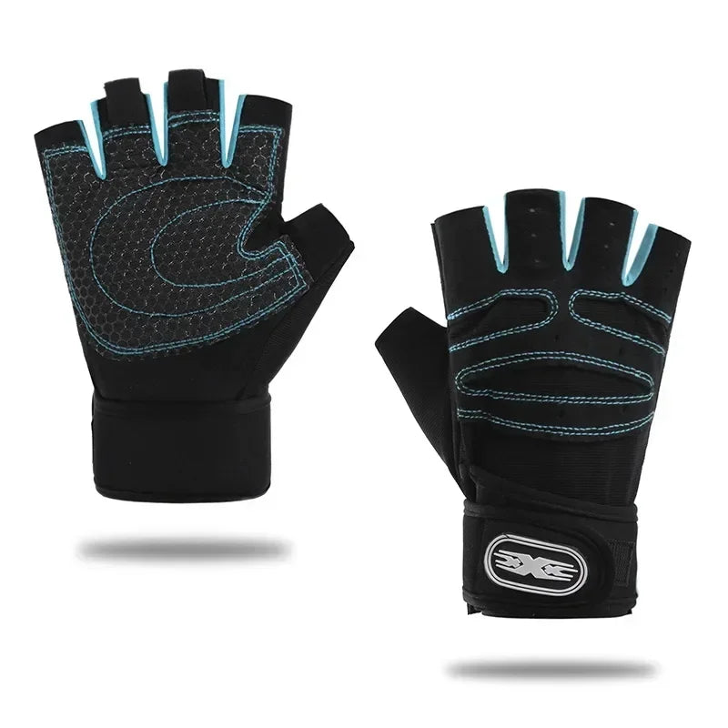 Fingerless Weightlifting Gloves