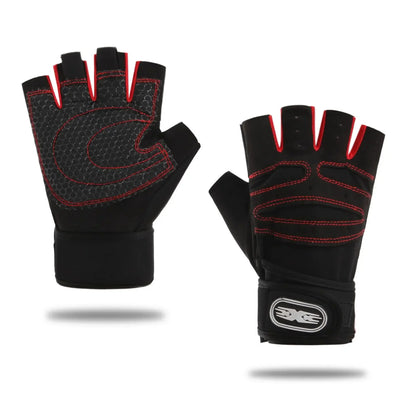 Fingerless Weightlifting Gloves